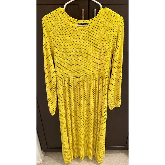 Zara Dresses Zara Polka Dot Maxi Dress Poshmark